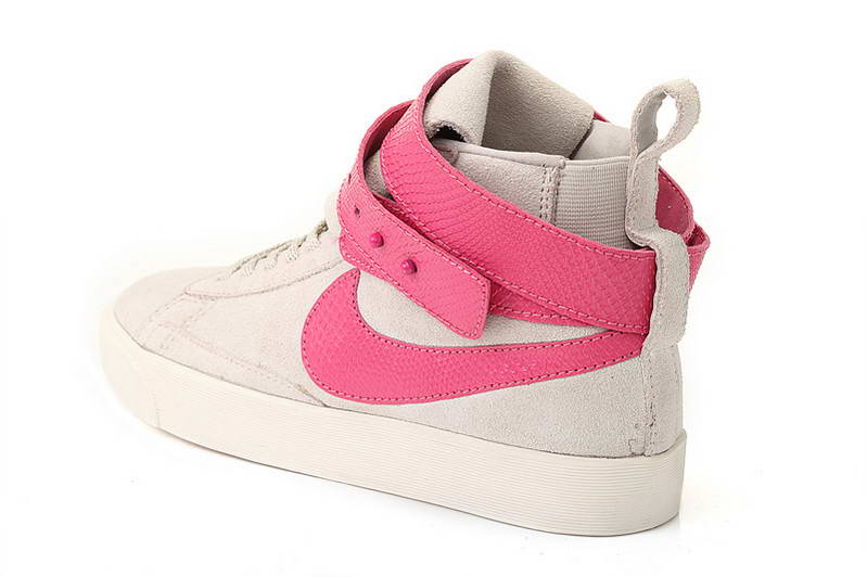 Nike Blazer autocollant Femmes chaussures blanc rose (1)